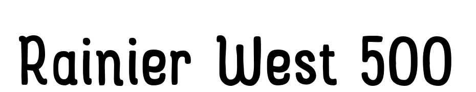 Rainier West 500 cкачати шрифт безкоштовно